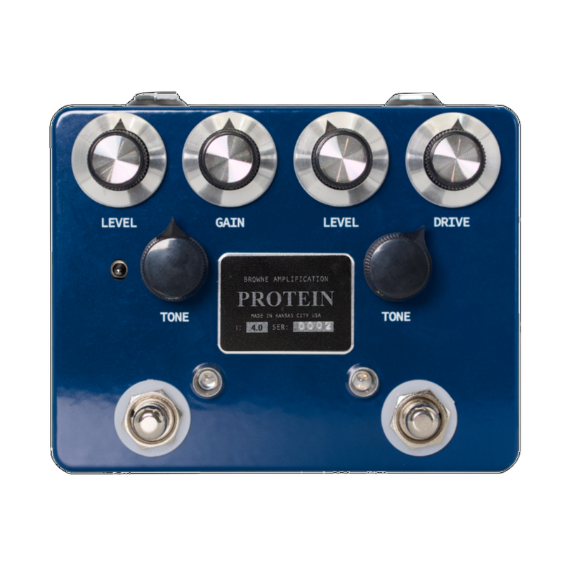 protein overdrive pedal Browne Amps The Protein Dual Overdrive V4 — Echoinox