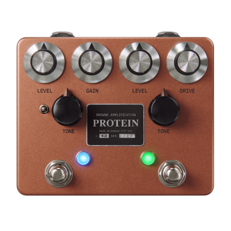 Browne Amps The Protein Dual Overdrive V4 — Echoinox Browne Amps The Protein Dual Overdrive V4 — Echoinox