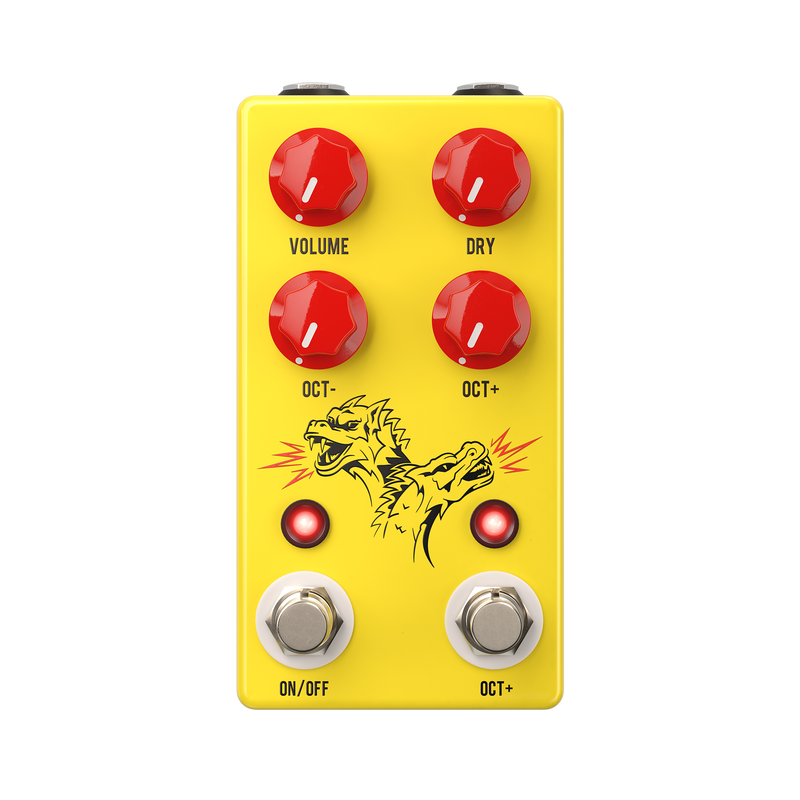 JHS Double Dragon lo-fi octave pedal front