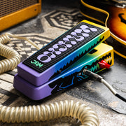 JAM Pedals Wahcko MK 2 wah pedal beside a sunburst guitar and amp
