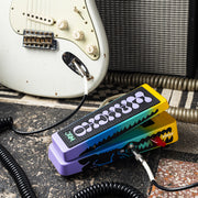 JAM Pedals Wahcko MK 2 wah pedal with a white guitar and Princeton amp