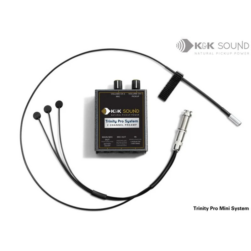 K&K Sound Trinity Pro Mini Combo (Preamp and Pickup for Steel-String Acoustic Guitar)