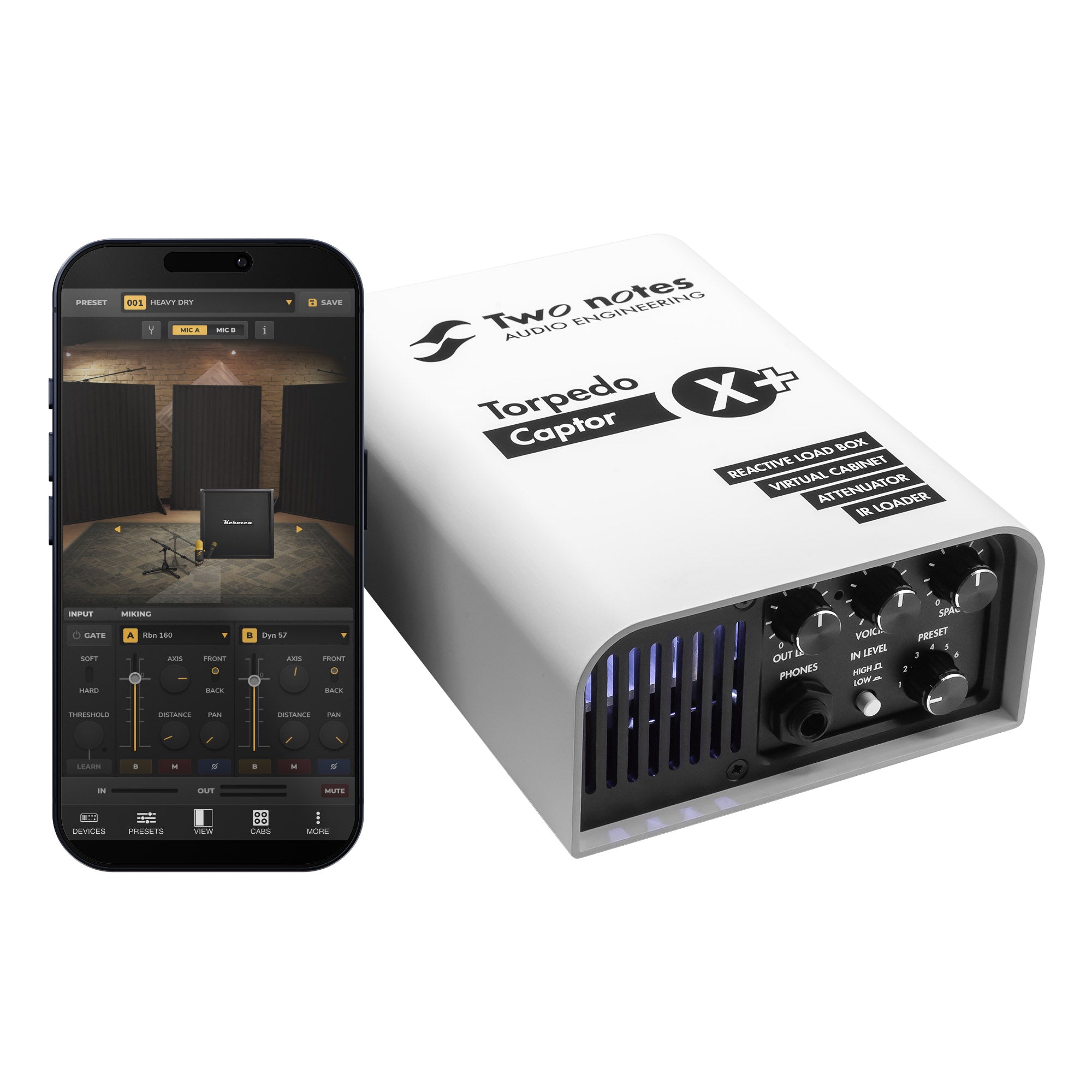 タピオ ボックス２点 Two Notes Captor X+ (X-Plus) Compact Reactive Load Box, Attenuator