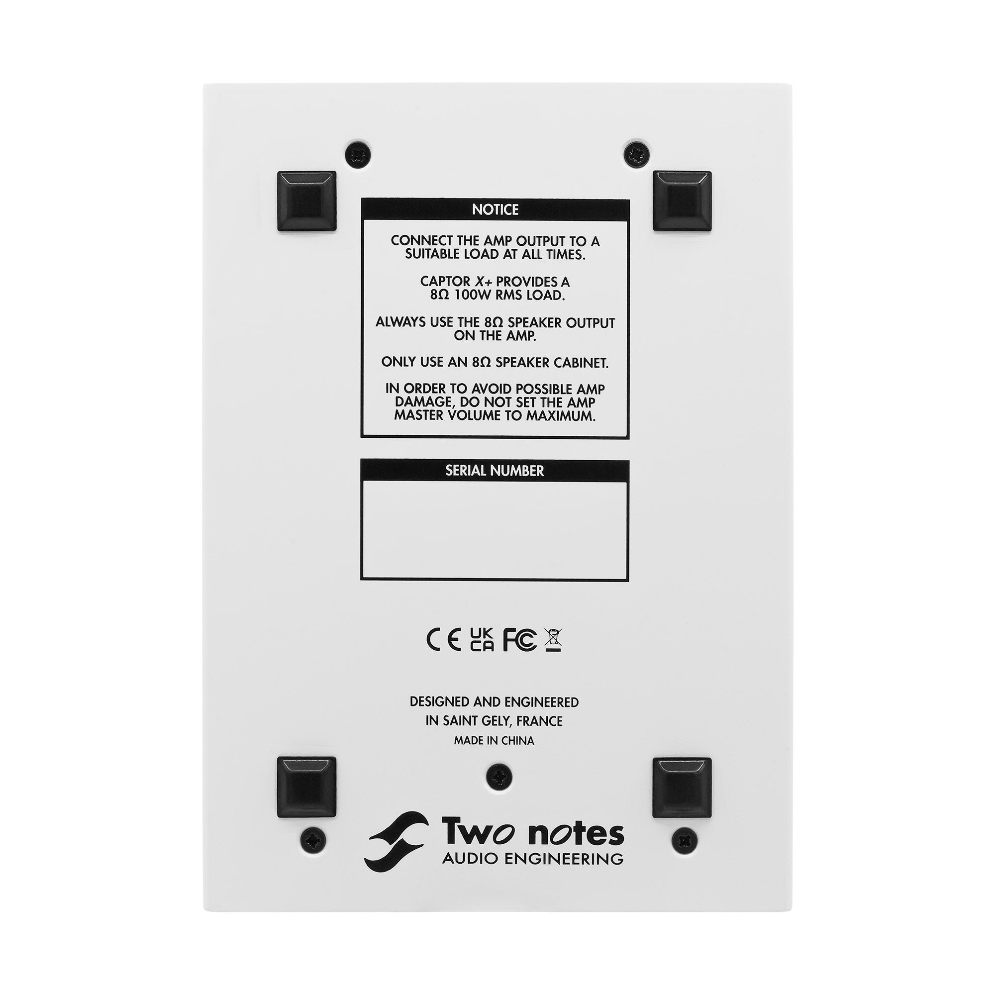 Two Notes Captor X+ (X-Plus) Compact Reactive Load Box, Attenuator
