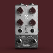 Cornerstone Centurio overdrive pedal - angled view of controls