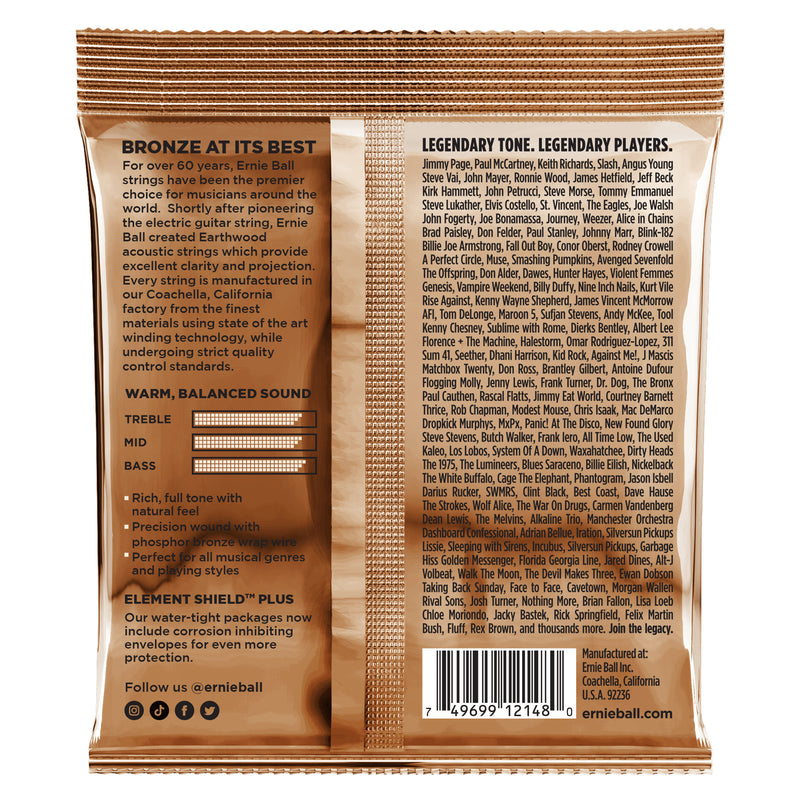 Ernie Ball Earthwood Light Phosphor Bronze 11-52 back | Echoinox Singapore