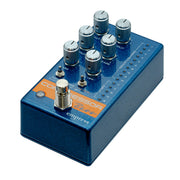 Empress Effects Bass Compressor Blue Sparkle angled left view