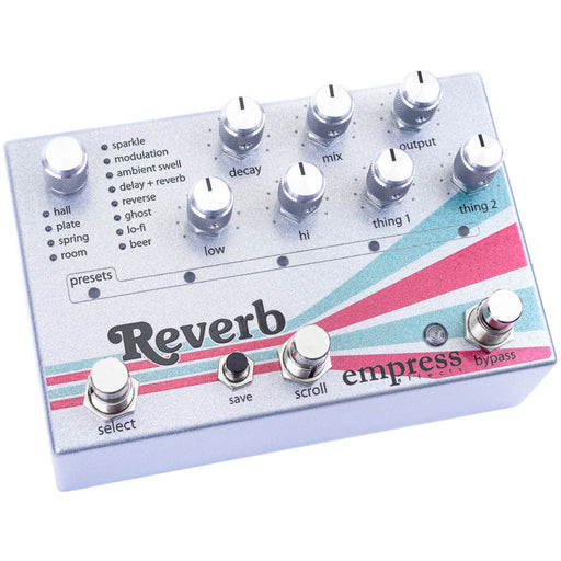 Empress Effects Reverb three-quarter angled view