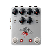 JHS Wanderer dual overdrive pedal, front view showing NOTAKLÖN and Morning Glory sides