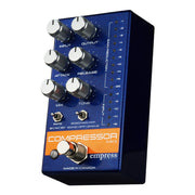 Empress Effects Compressor MK II Blue Sparkle side view
