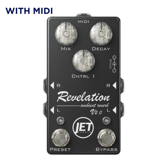 (Discontinued) Jet Pedals Revelation Reverb V2.0 Standard & MIDI